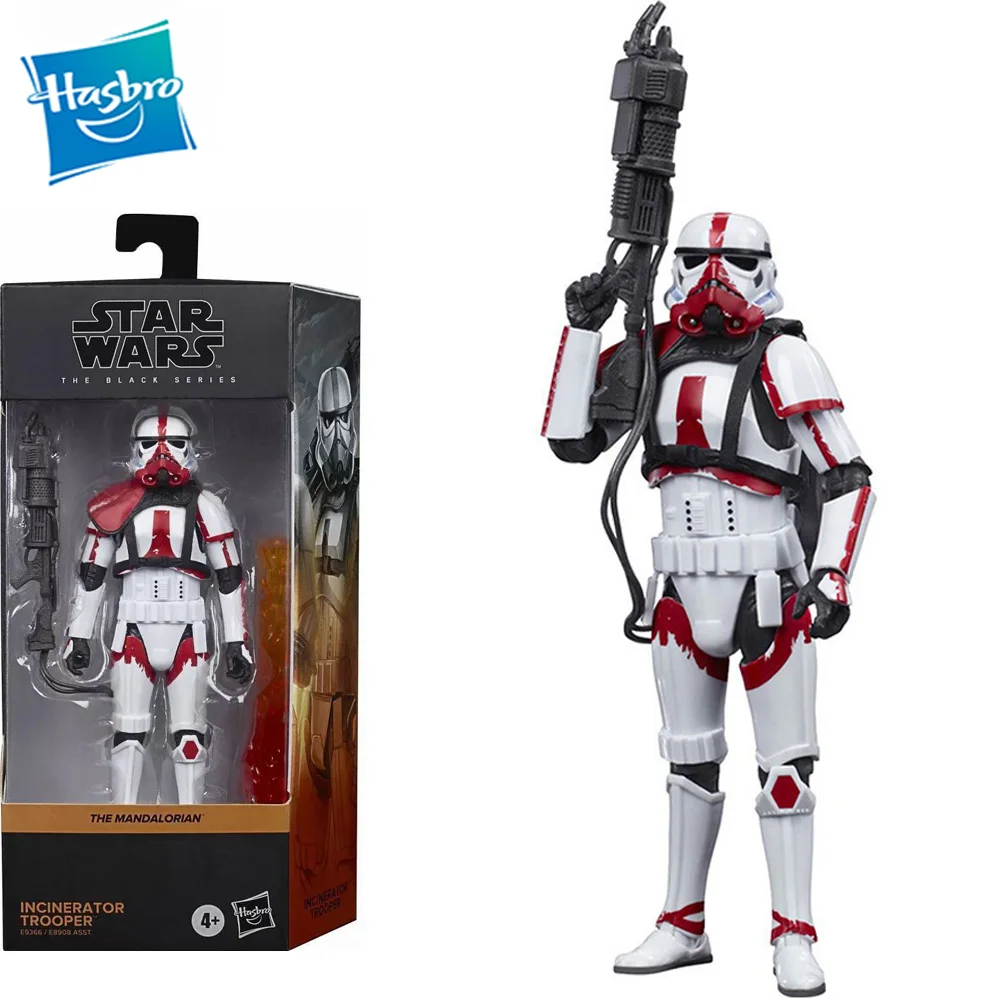 

Original Hasbro Star Wars The Black Series Mandalorian Incinerator Trooper Action Figure Collection Model Toys Gift 6- Inch