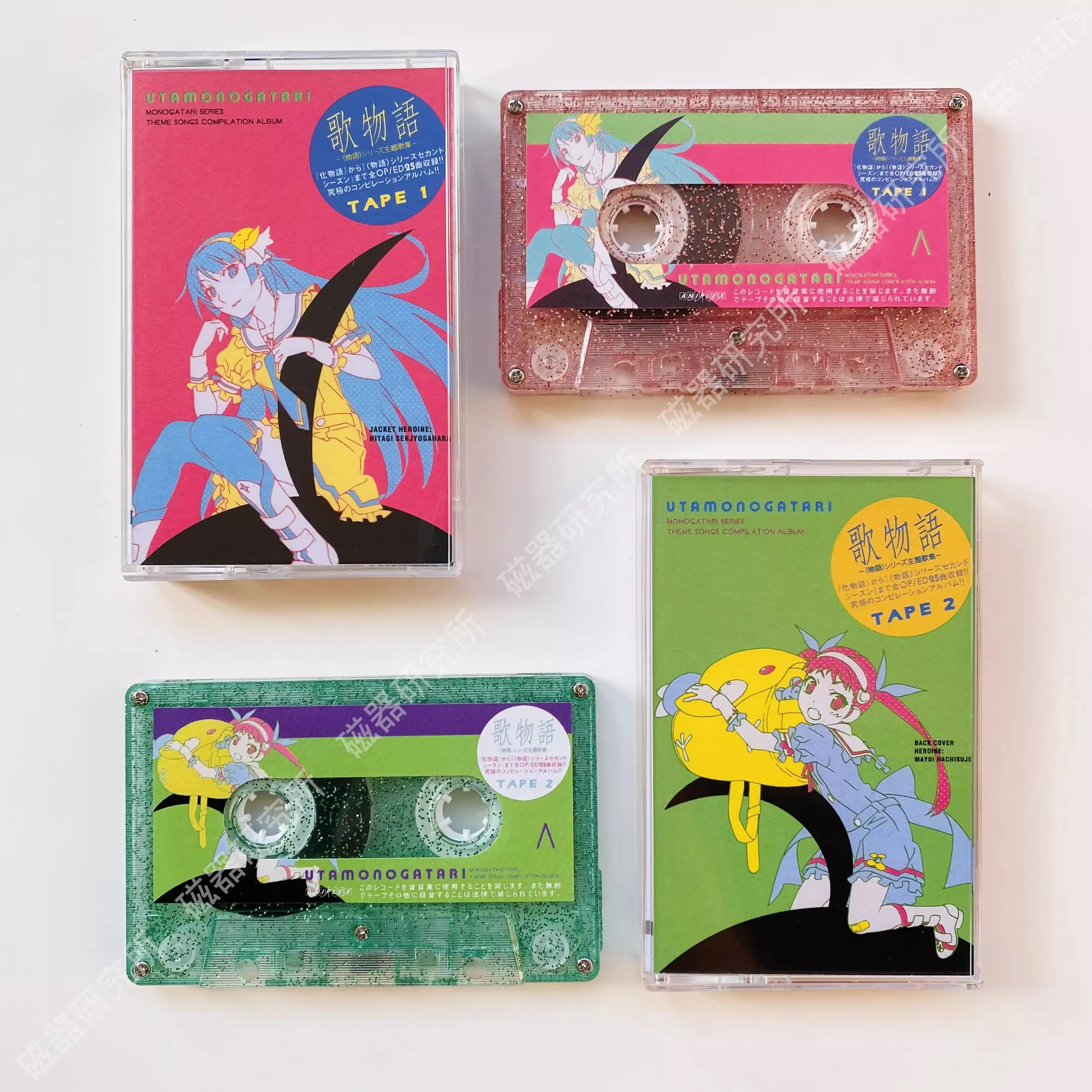 Фото Аниме MONOGATARI Series Chiwa Saito музыкальная лента Utamonogatari Special Edition альбом 2 шт. кассета косплей Walkman Soundtracks Box №1