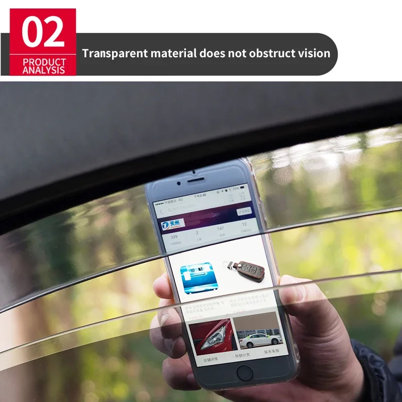 Фото Лобовое стекло для Audi Q3 2019-2022, аксессуары, оконный козырек, защита от атмосферных воздействий, дверной козырек, вентиляционные шторы, дверной козырек, яркая полоса №4