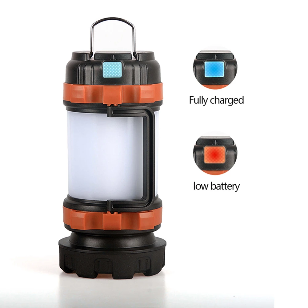 

LED Camping Lamp Flashlight Waterproof Dimmable Work Spot Light Emergency Torch Rechargeable Waterproof Lamp