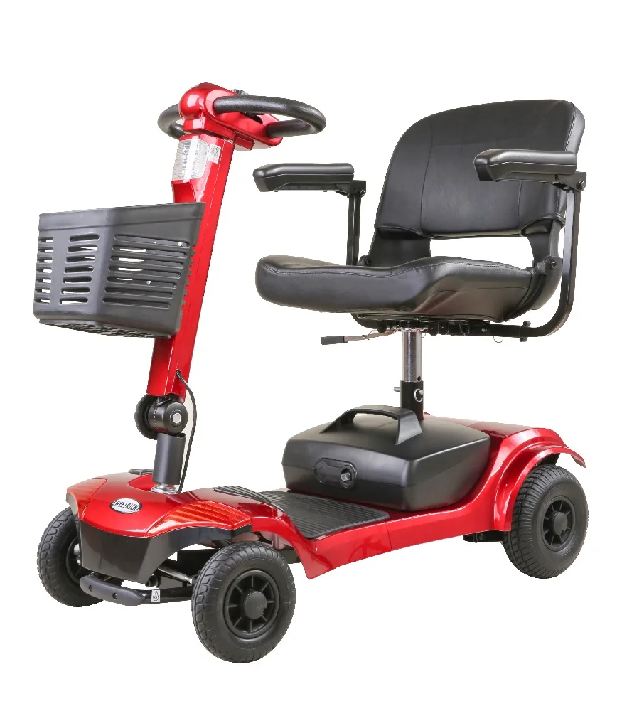 Four Wheel Mobility Scooter for Old Man Disabled Electric Engine 2.5’’*9’’ 10 Hours E-wheelchair LEXSONG-1000 Battery LEXSONG