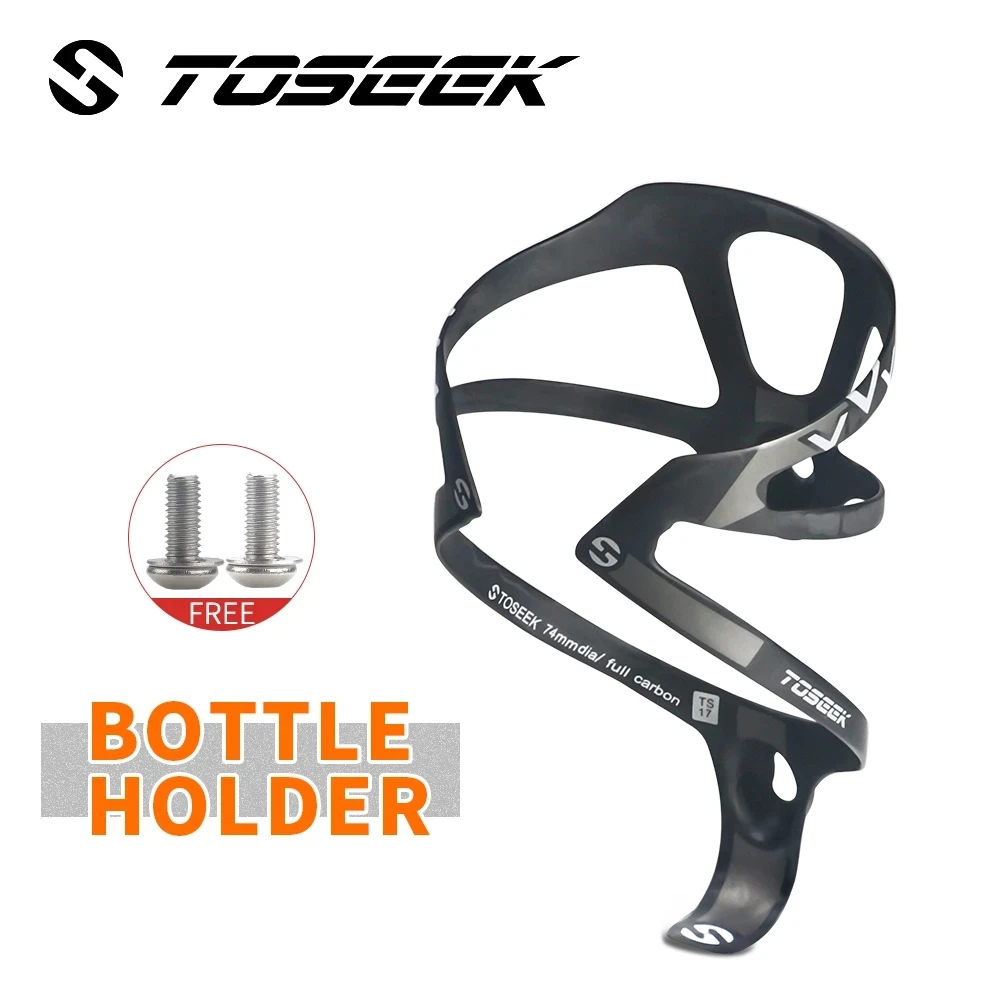 

TOSEEK Full Carbon Fiber Bicycle Water Bottle Cage MTB Road Bike Bottle Holder XXX Ultra Light Cycle Equipment UD Matte