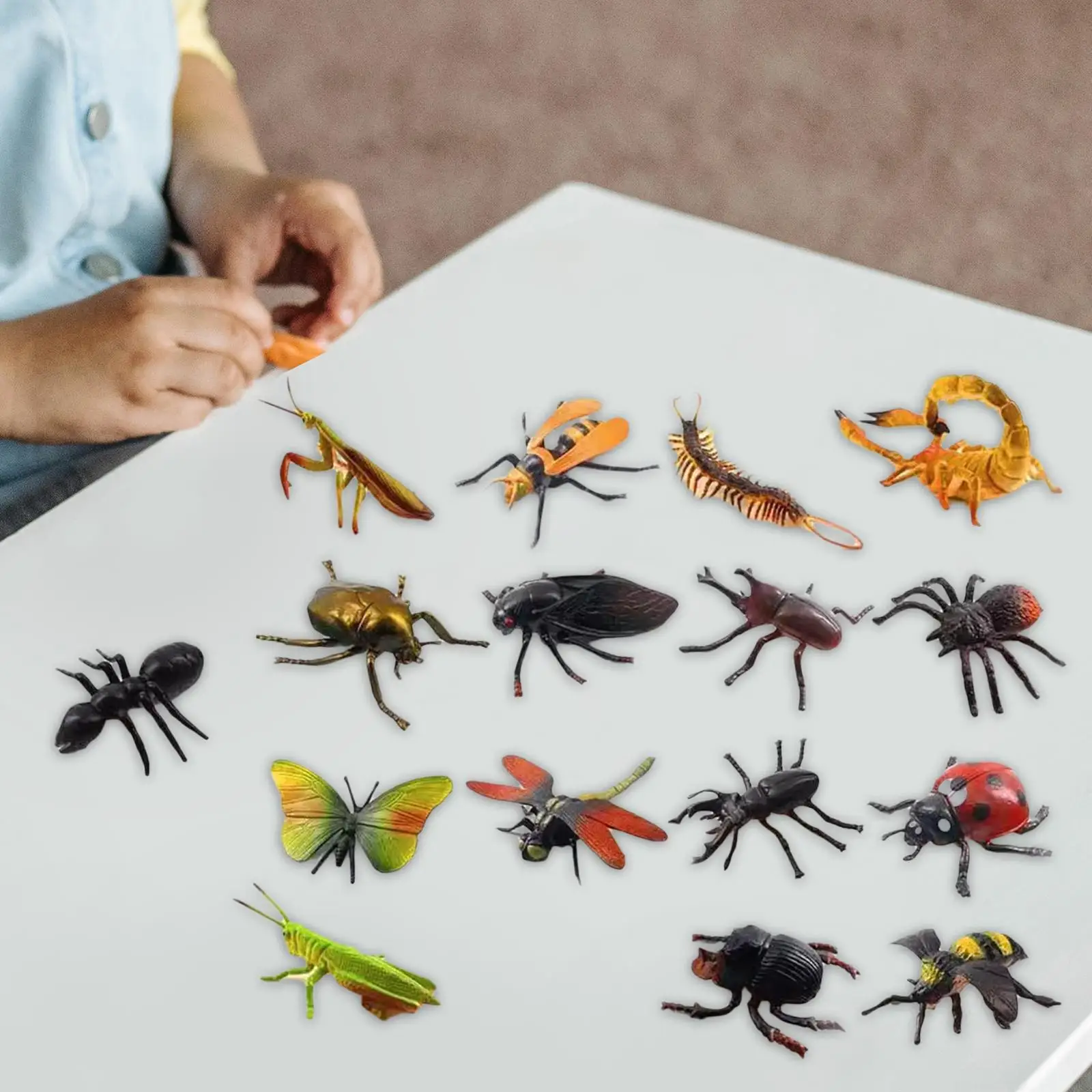 

16Pcs Realistic Animal Figures Model Animal Figures Halloween Decoration Science Educational for Boys Toddlers Children Gifts