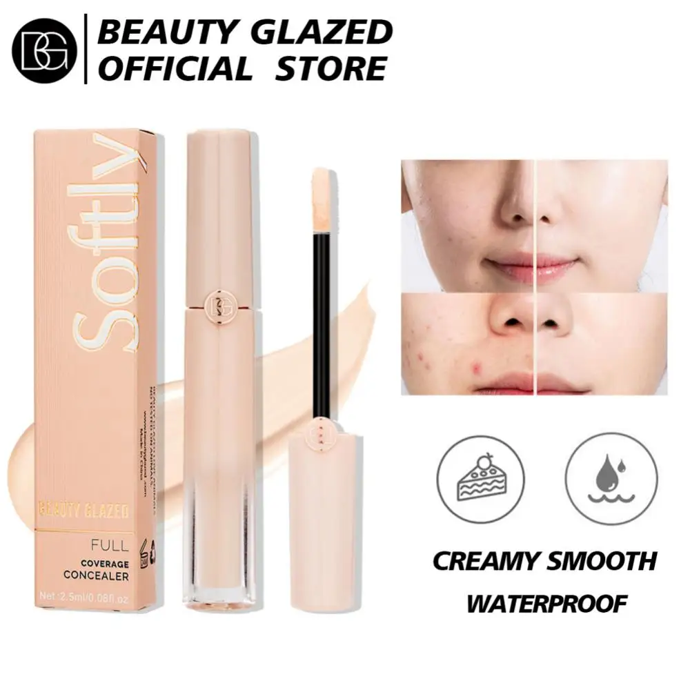 

Liquid Concealer Cream Full Coverage Concealer Face Scars Acne Invisible Pores Cover Waterproof Long-lasting Concealer Makeups