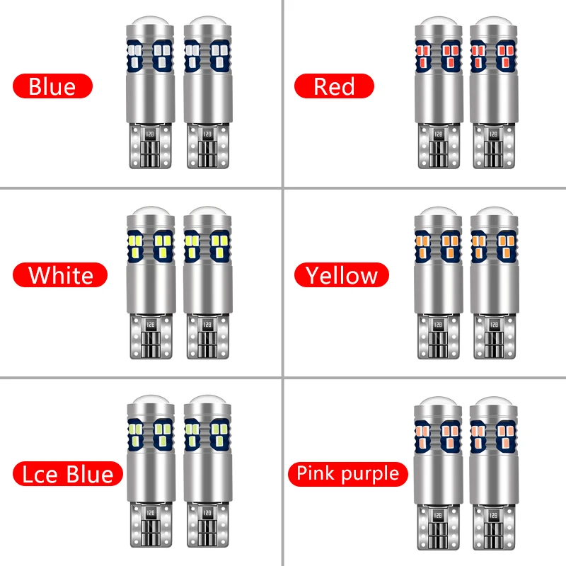 Для Hyundai i10 i20 i30 i40 ix20 ix35 ix55 HB20 2 шт. T10 светодиодные лампы Автомобильные габаритные