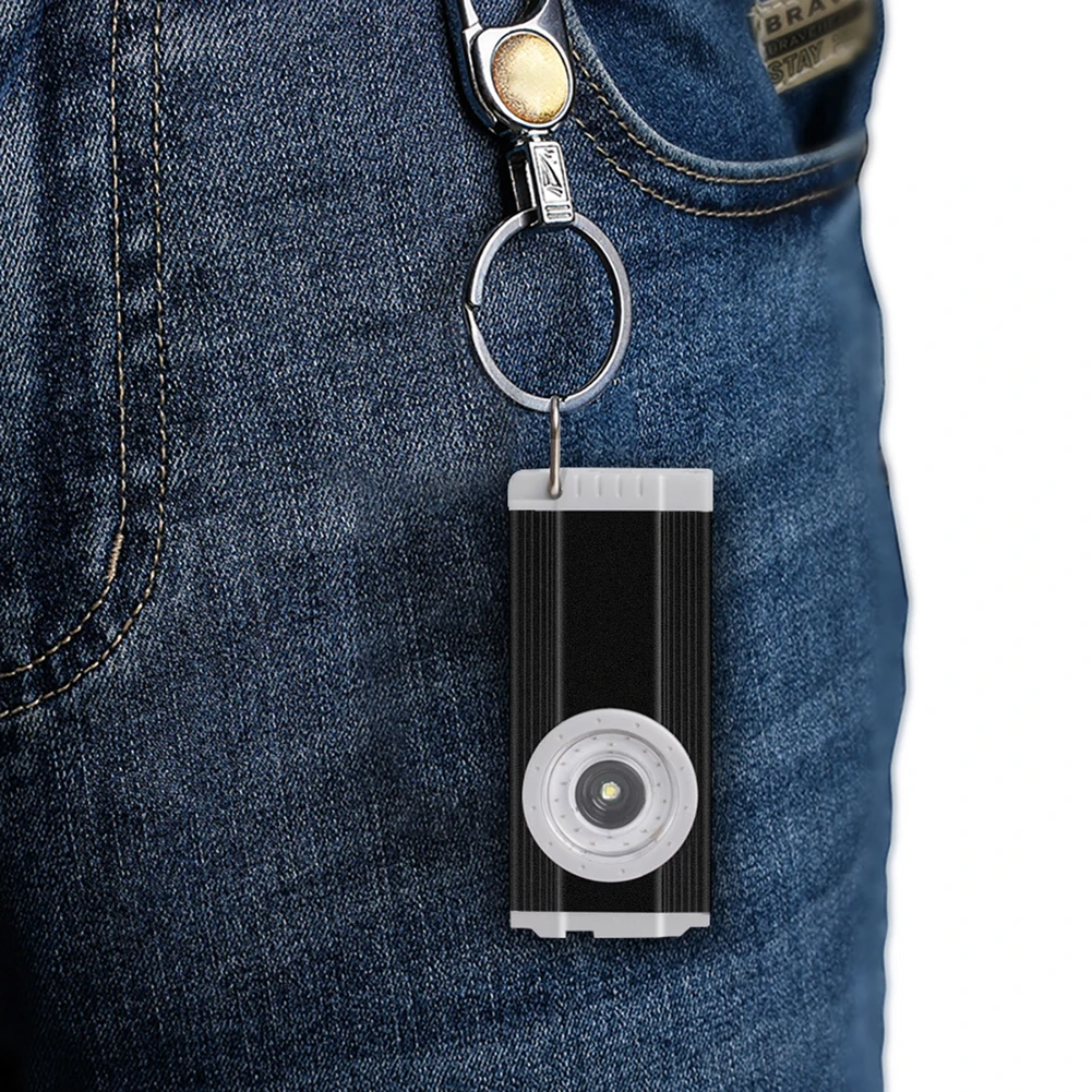 

Мини-брелок с монолитным блоком светодиодов портативный многофункциональный мини-брелок с аккумулятором типа C водонепроницаемый для экстренного ремонта на открытом воздухе