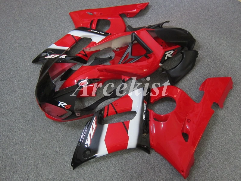 

4Gifts New ABS Motorcycle Fairings Kit Fit For YAMAHA YZF- R6 1998 1999 2000 2001 2002 98 99 00 01 02 Bodywork Set Red