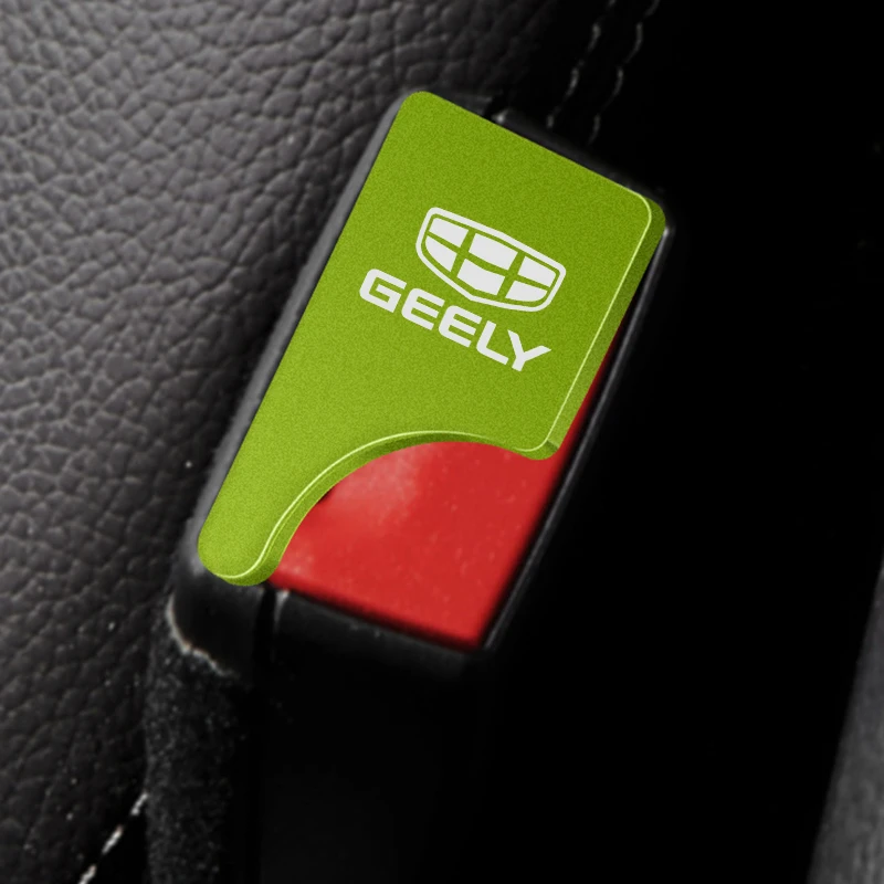 1/2PC Car Styling Safety Buckle Clip Seat Belt Plug Alarm Canceler Stopper for Geely Emgrand 7 EC7 EC8 X7 GE GT EV8 EX7 CK GS GL - купить по