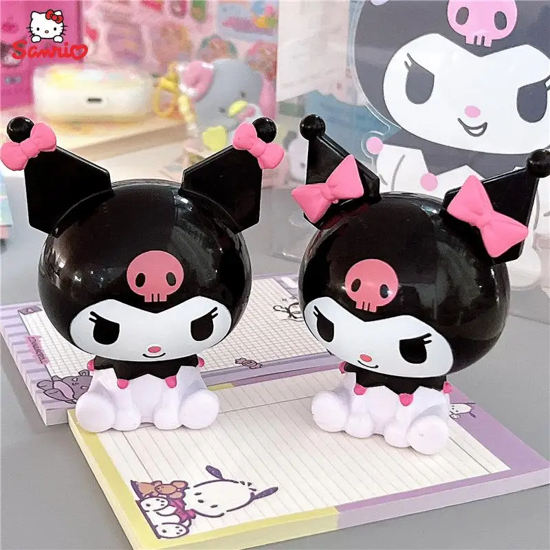 

Cartoon Sanrios Kuromi Kawaii Cute Doll Modeling Desktop Plastic Doll Ornaments Decorative Diy Cake Gift Car Ornaments Kids Toy