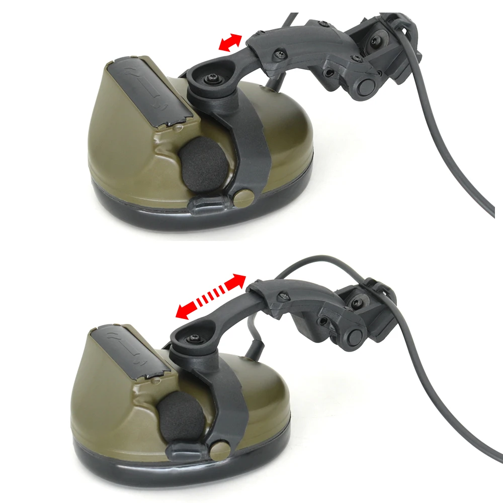 Tactical Headset COMTAC II Helmet Bracket Version Airsoft Headphone and Comtac Detachable Headband and Tactical U94 Ptt