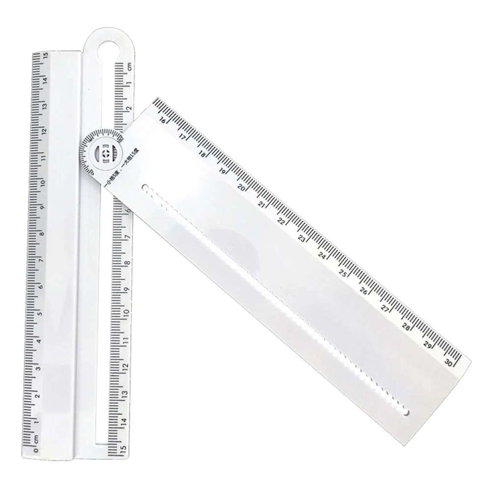 

Multi-function Tool Ruler Ruler Angle Ruler Compass Drawing Arc Parallel Line Measurement Thickness And Font Size
