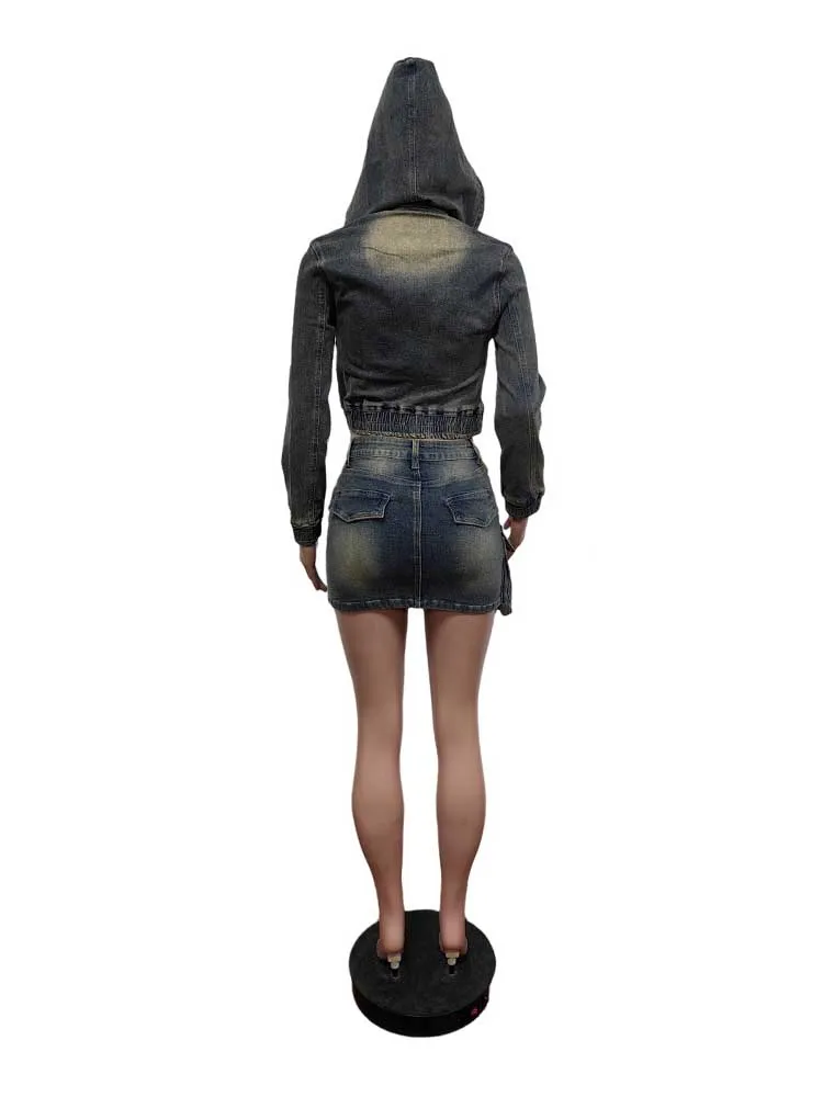 Женский джинсовый комплект Y2K NoEnName_Null