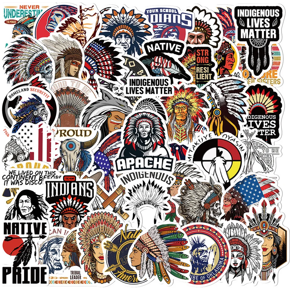 

10/30/50pcs Totem Primitive Man Stickers Paleo-Indian for Laptop Motorcycle Car Helmet Skateboard Graffiti PVC Sticker Decal Toy