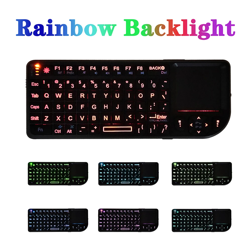 

3 in 1 handheld wireless keyboard with touchpad mouse 2.4G RF klawiatura suitable for PC notebook smart TV box