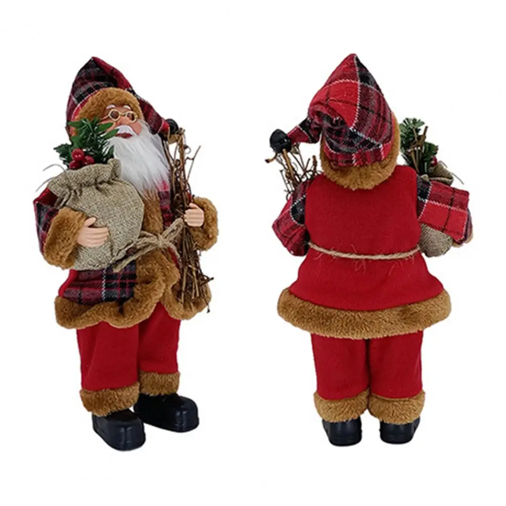 Симпатичное Рождественское украшение в виде Санты стоячее новогодние украшения