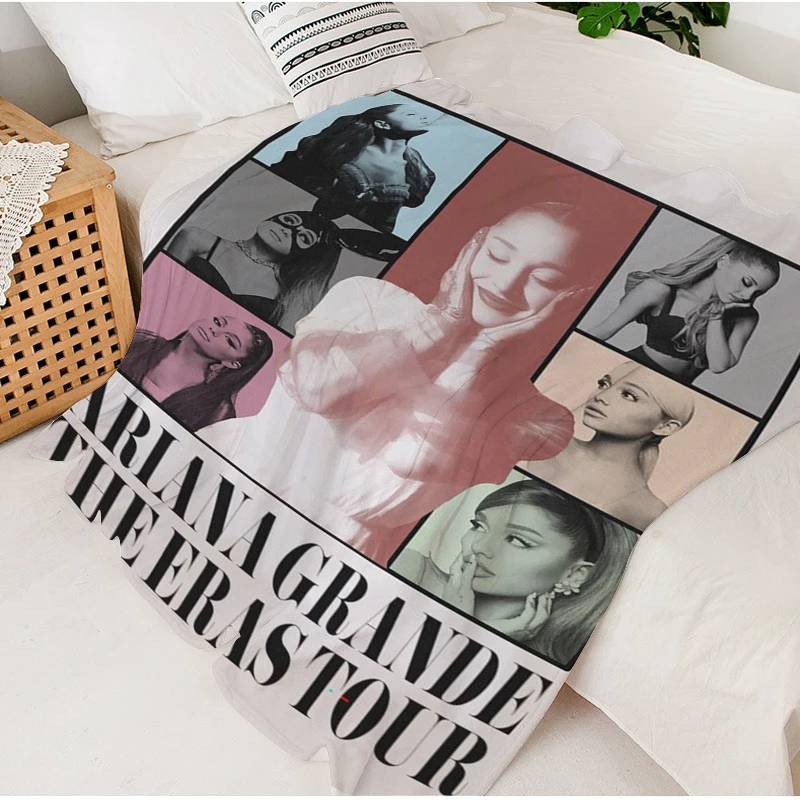 Диванные одеяла для зимы D-Ariana D-Grande теплые флисовые походные мягкие пушистые на