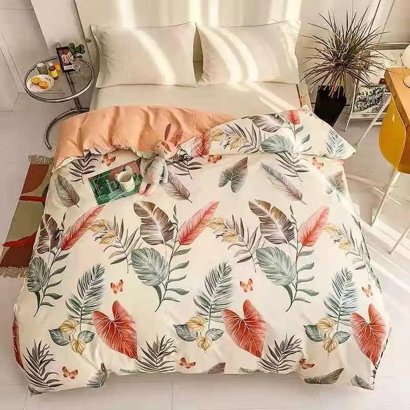 

One piece quilt cover pure cotton quilt cover single piece cotton single piece quilt cover student quilt cover single piece