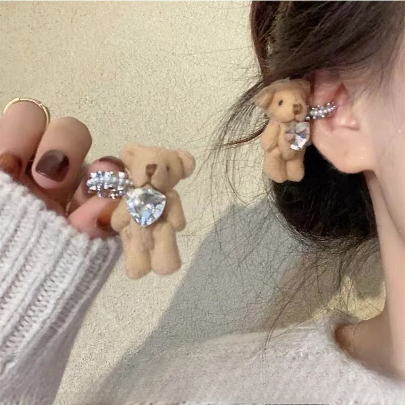 1 шт. в упаковке плюшевые зажимы для ушей с кроликом-медведем 2024 новые причудливые