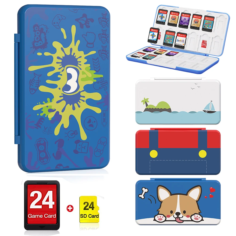 

NS Switch Game Card Storage Box Anime Game Pattern Skin Shell Case With Magnetic Locks Games Holder For Nintendo Switch Oled