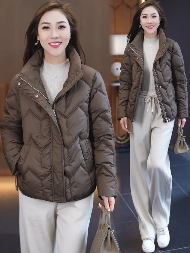 Короткий пуховик с хлопковой подкладкой верхняя одежда для женщин новинка зимы