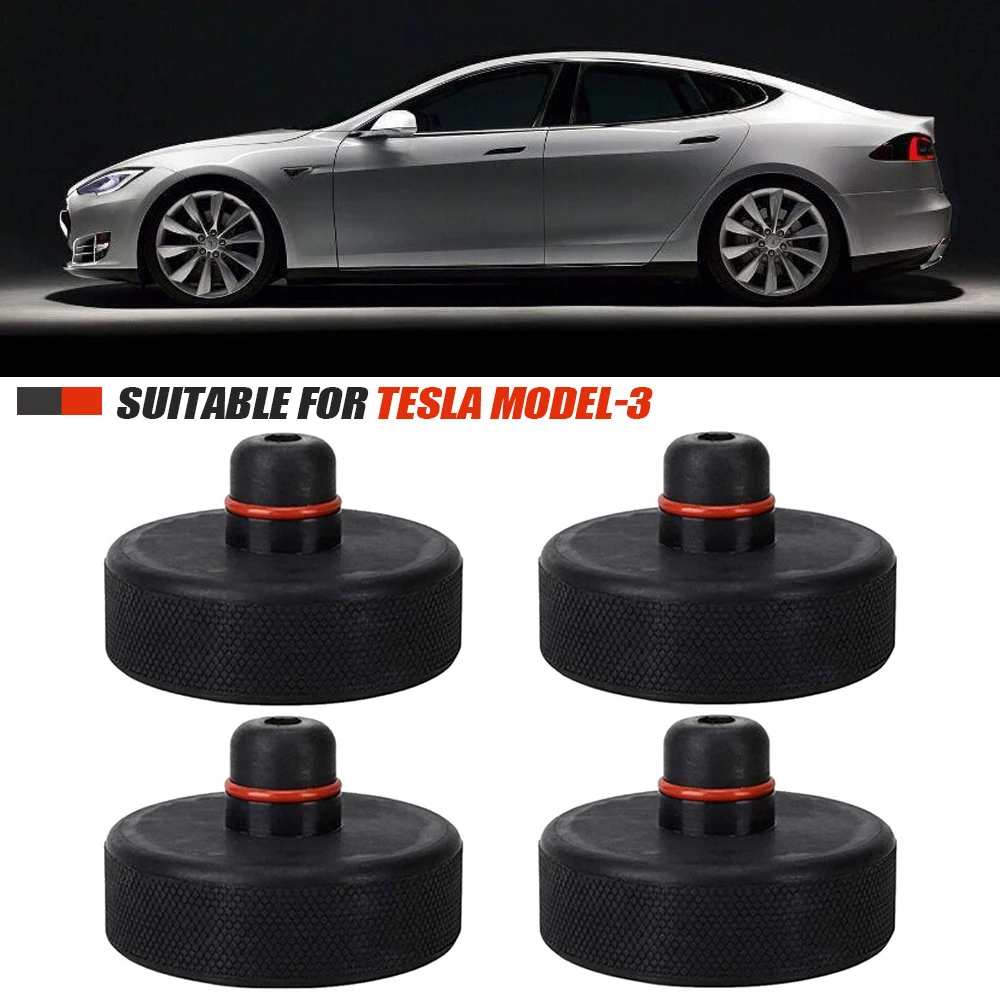 

New Car Jack Point Pad Adapter Rubber Lifting Raise Jack Pad Frame Rail Protector for Tesla Model 3 S X Lifting Tool Garage