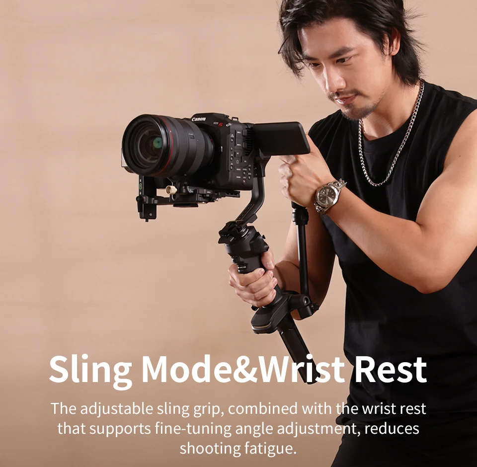 Фото Стабилизатор ZHIYUN Crane 4 (3-осевой, ручной) для портретной съемки и видеозаписи на улице с камерами Sony, Nikon, Canon DSLR №5