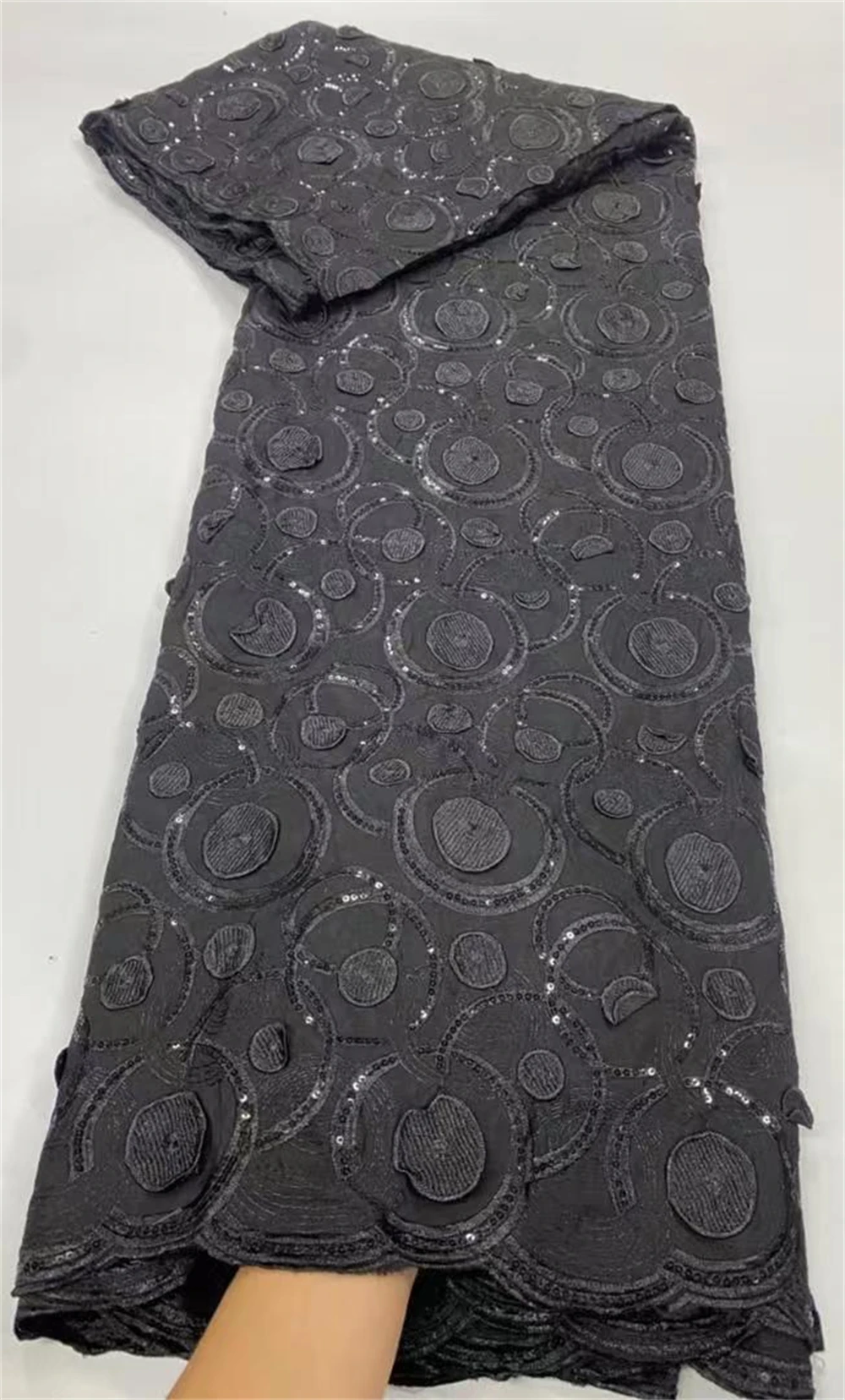 Африканская вышивка шнур ткань высококачественное французское гипюровое