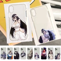 yinuoda albedo overlord anime phone case for iphone 11 12 13 mini pro xs max 8 7 6 6s plus x 5s se 2020 xr cover