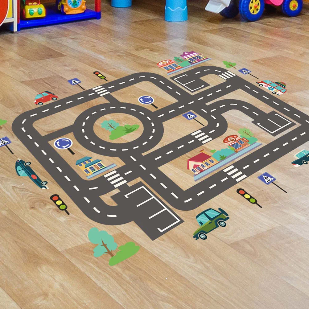 2-листые наклейки на автомобильные треки настенные для детской комнаты