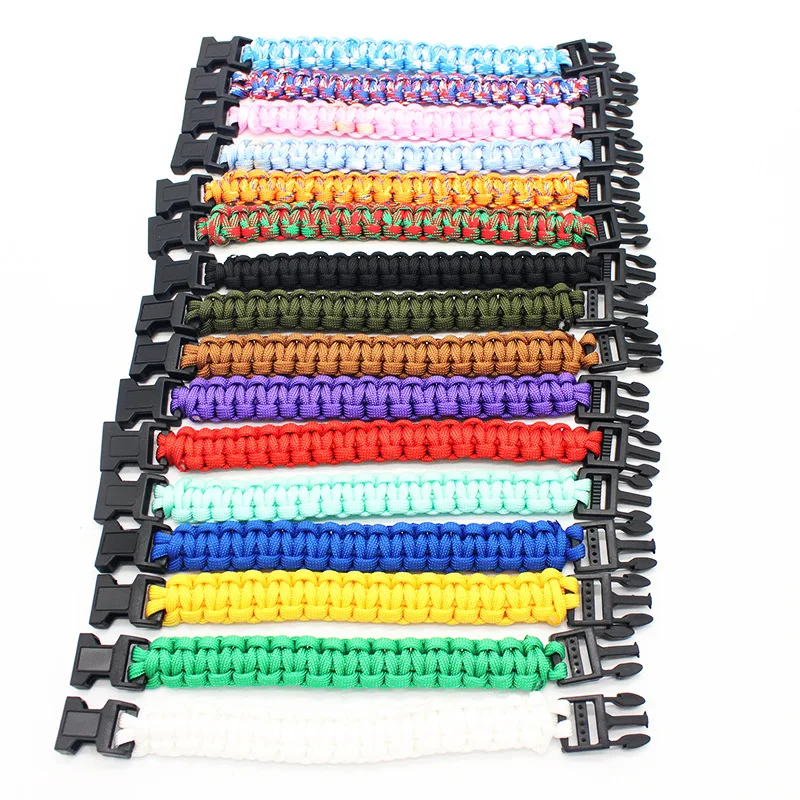 

1 шт. Новый Аварийный Браслет Из паракорда для выживания, регулируемый плетеный браслет ручной работы для кемпинга, пешего туризма, суриваль...