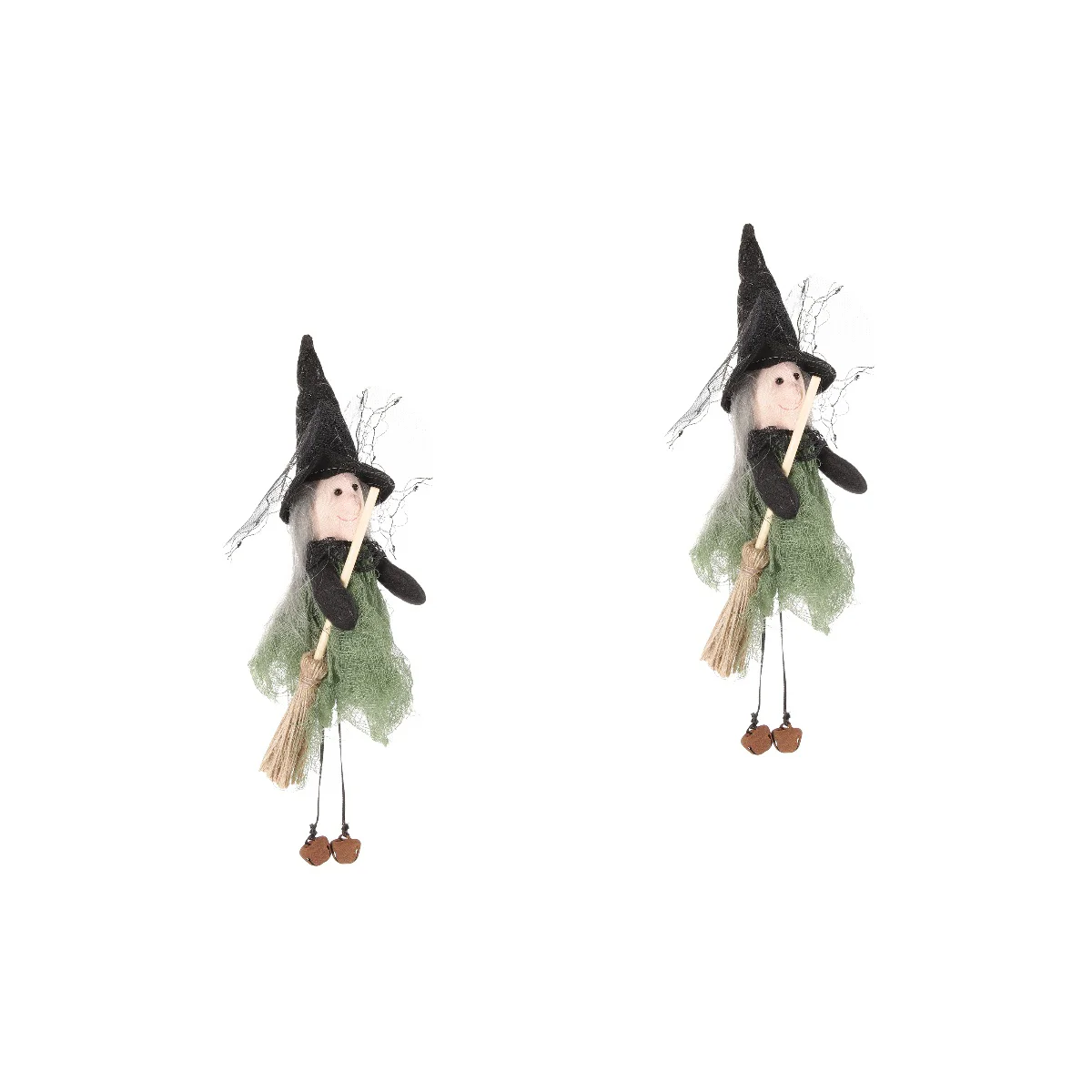 

2pcs Decorative Witch Decor Suspending Witch Decor Hanging Adorable Witch Figurine