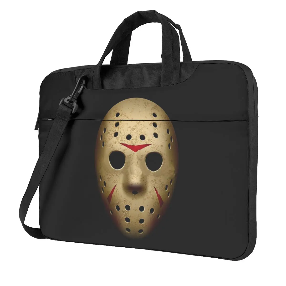 

Jason Voorhees Friday The 13th Laptop Bag Case Protective Vintage Computer Bag Bicycle Crossbody Laptop Pouch