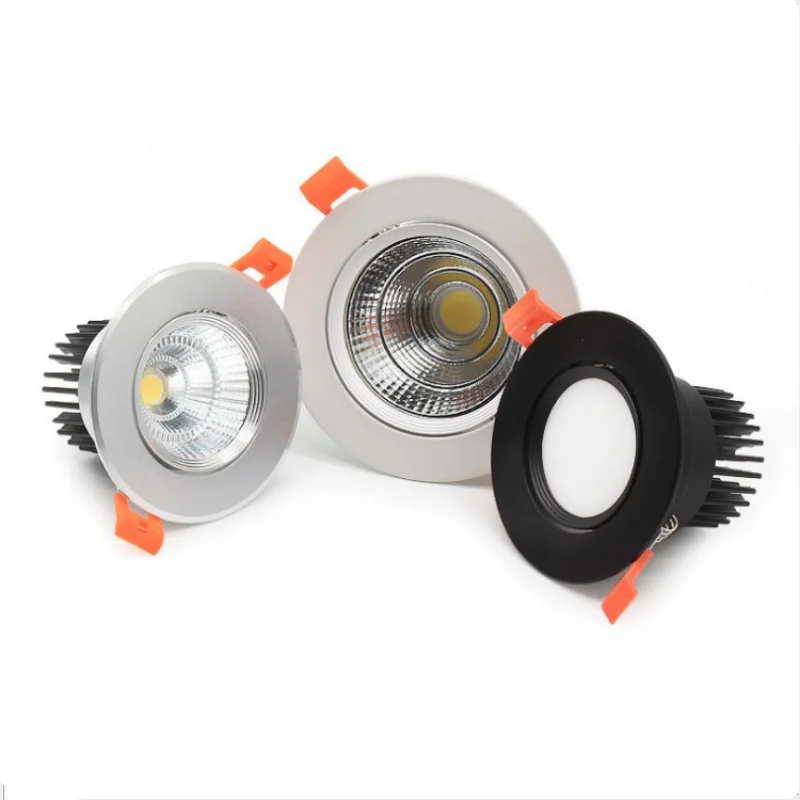 10 шт./лот светодиодный точечный светильник с регулируемой яркостью встраиваемый