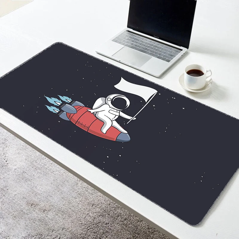 

Mause Pad Astronauts Gamer Keyboard Mausepad Gaming Pc Accessories Non-slip Mat Computer Mouse Mats Deskmat Mousepad Cabinet Xxl