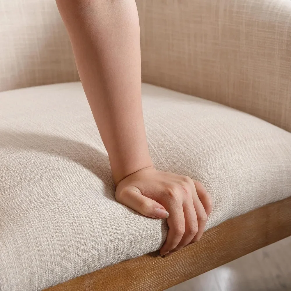 Набор из 4 обеденных стульев с деревянными ножками изогнутой спинкой современные