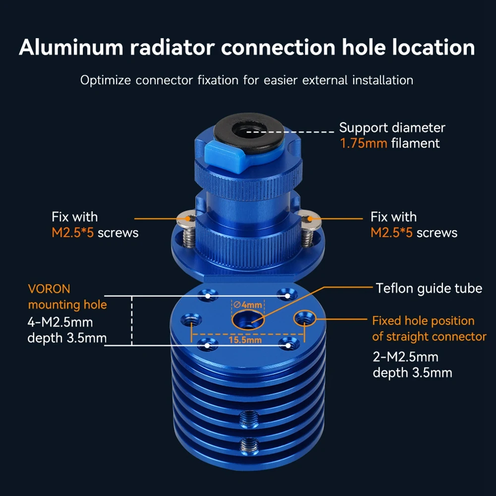 3D-обновление TZ V6 2 0 комплект экструдера HotEnd 24 В 48 Вт для Ender 3 V2 Pro FDM Vorn 4 CR10