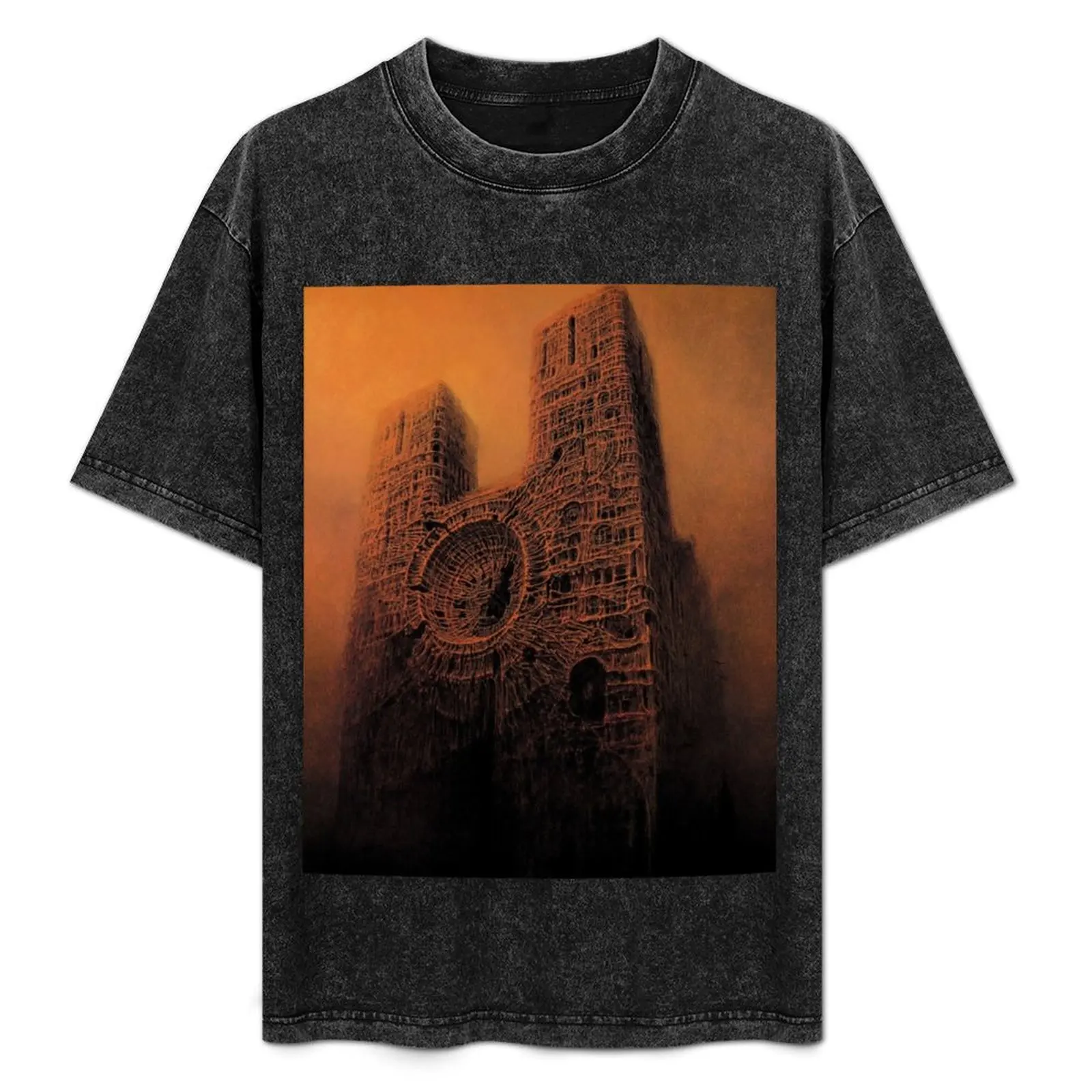 Футболка Untitled (Cathedral) от Zdzis?aw Beksiński быстросохнущая футболка мужская с рисунком