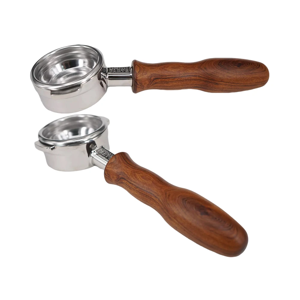 

58MM Coffee Bottomless Portafilter For EXPOBAR E61 Head/Rocket Wooden Handle Coffee Filter Machine Modify Cafe Accessories