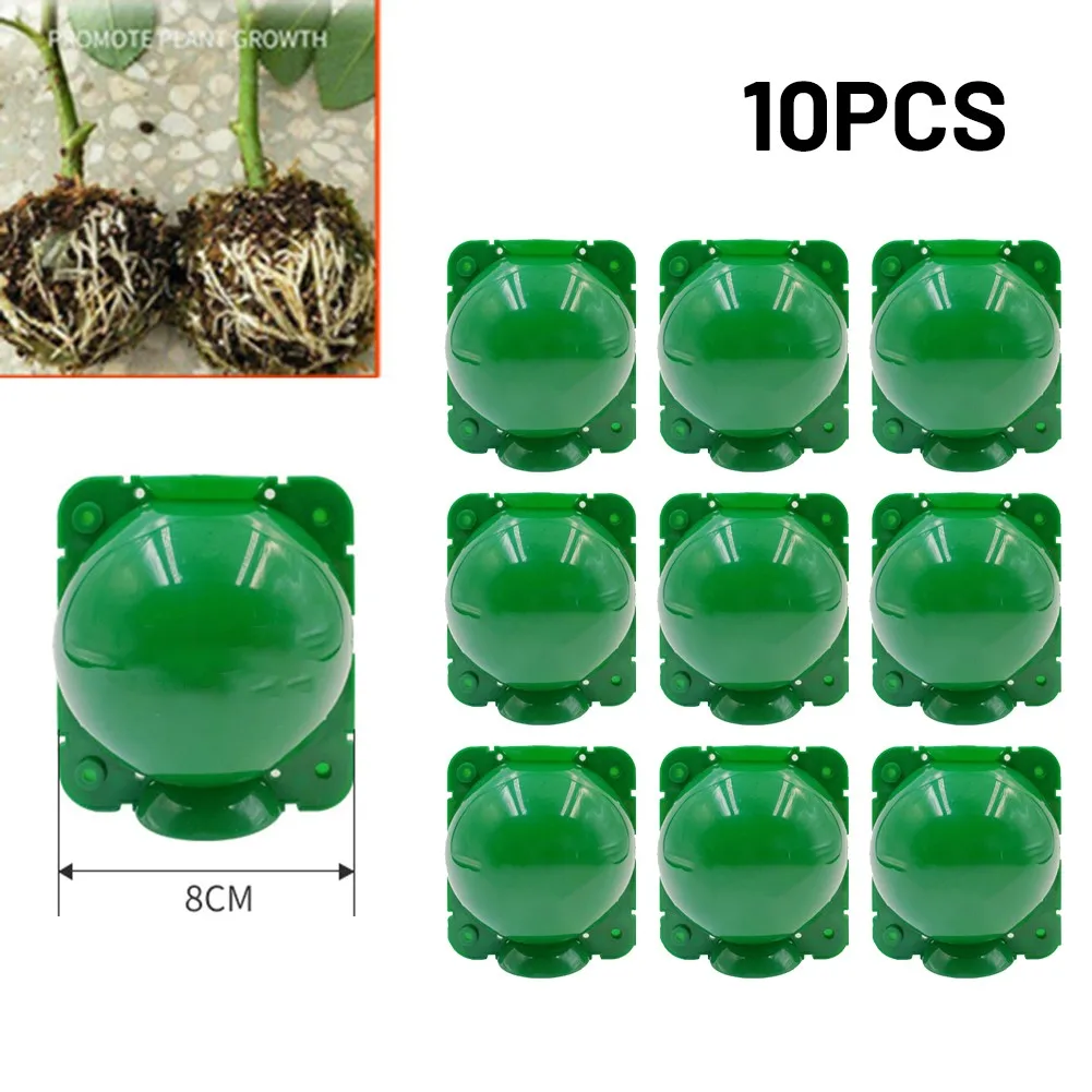 

10Pcs Plant Rooting Ball High Pressure Graft Breeding Case Nursery Box Propagation Jardinage Plant Root Pot Garden Accessories