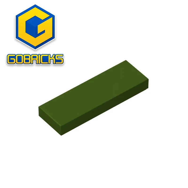Фото Плитка Gobricks GDS-562 1x3 совместима с LEGO 63864, детские строительные блоки «сделай сам», технические характеристики №1