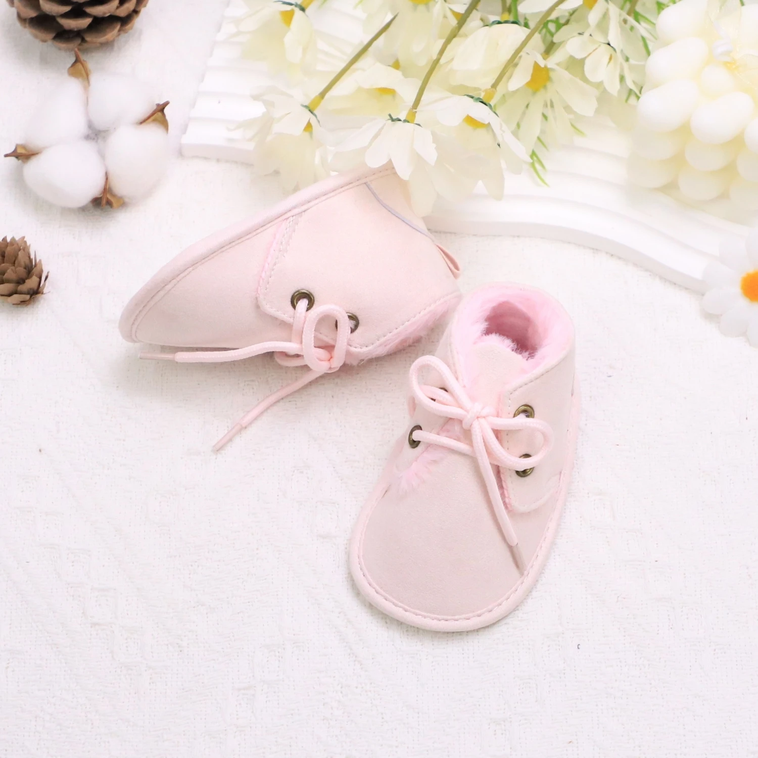 Сапоги для малышей от 0 до 1 года с нескользящей радужной шнуровкой