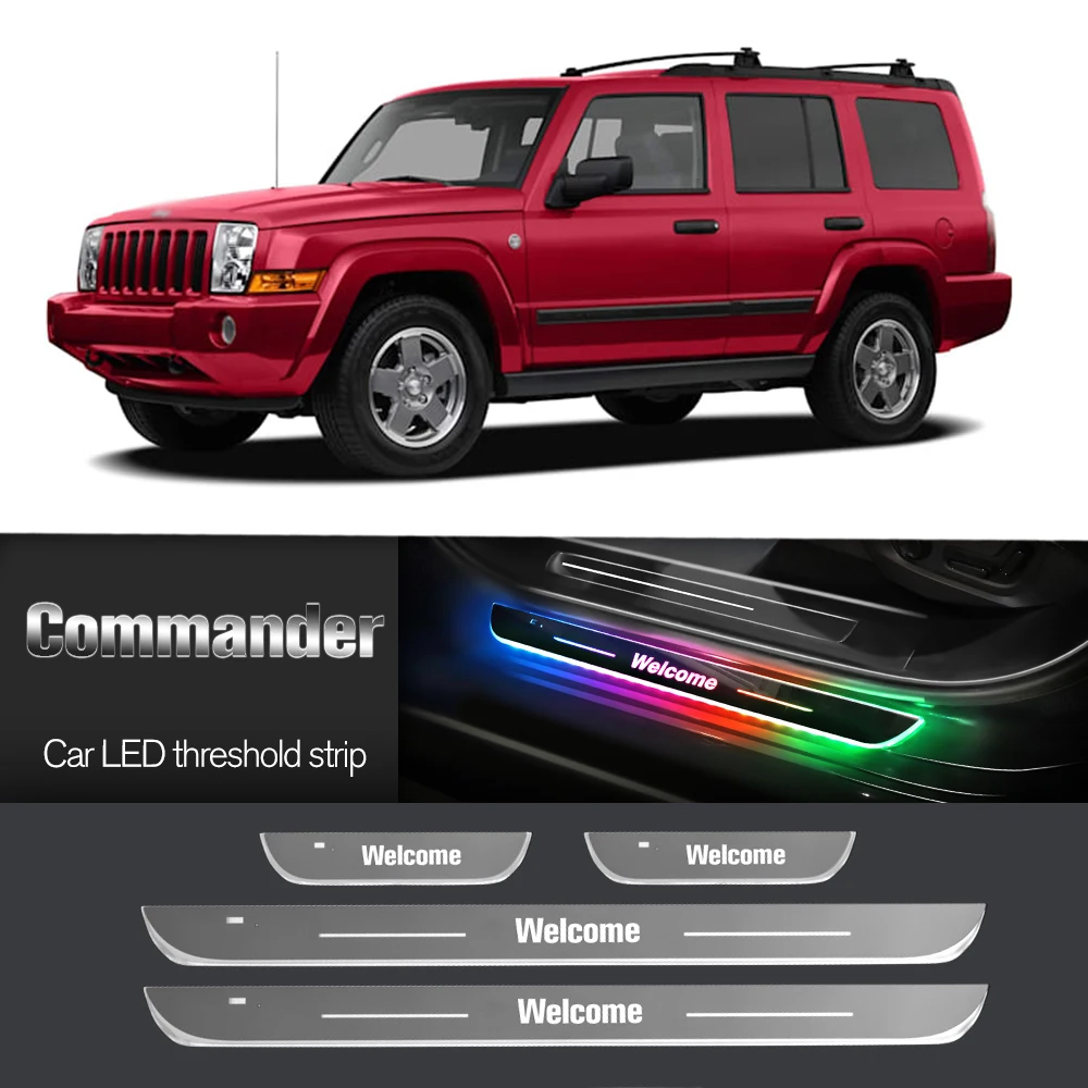 Автомобильный порог для Jeep Commander XK XH 2005-2010 2006 2007 индивидуальный логотип