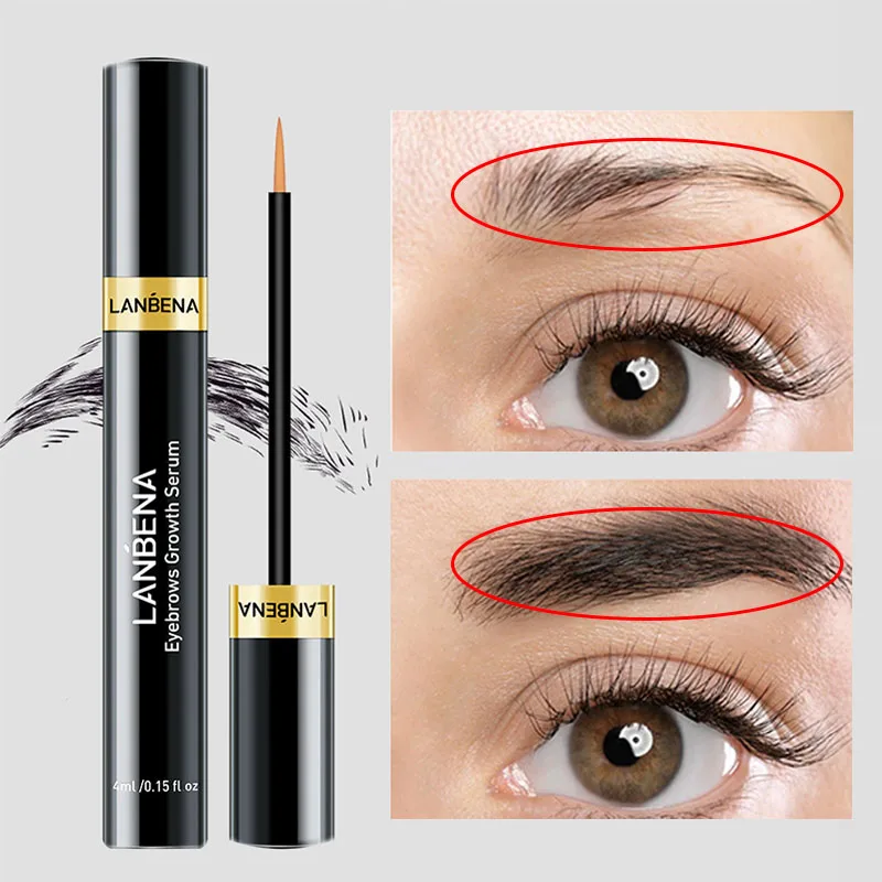 LANBENA Eyebrow Growth Serum Fast 7 Day Longer Fuller Thicker Nourishing Gel Eyelash Eyebrow Enhancer Makeup Korean Cosmetics