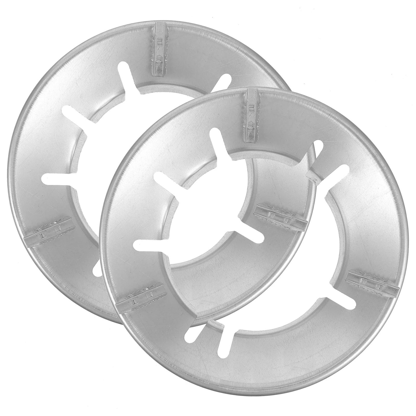 

2 Pieces Pan Wok Rack Anti-slip 8-slot Cast Iron Stove Holder Gas Stove Ring