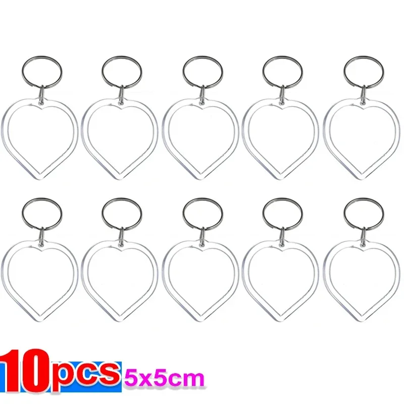 

Прозрачный акриловый брелок с кисточками