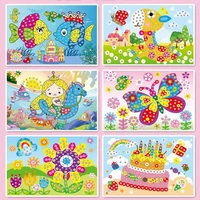 20 styles diy diamond stickers handmade crystal stickers jigsaw toys random color children toys gifts parent child interaction