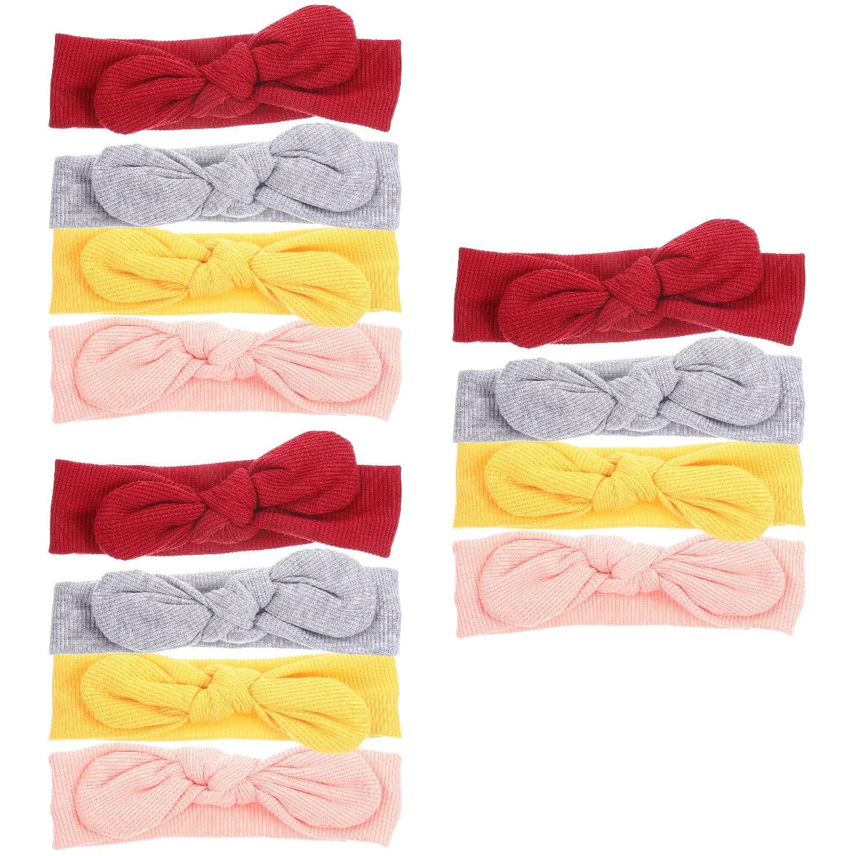 

12 Girl Headbands Hair Bows Elastic Toddler Hair Bands Hair Accessories