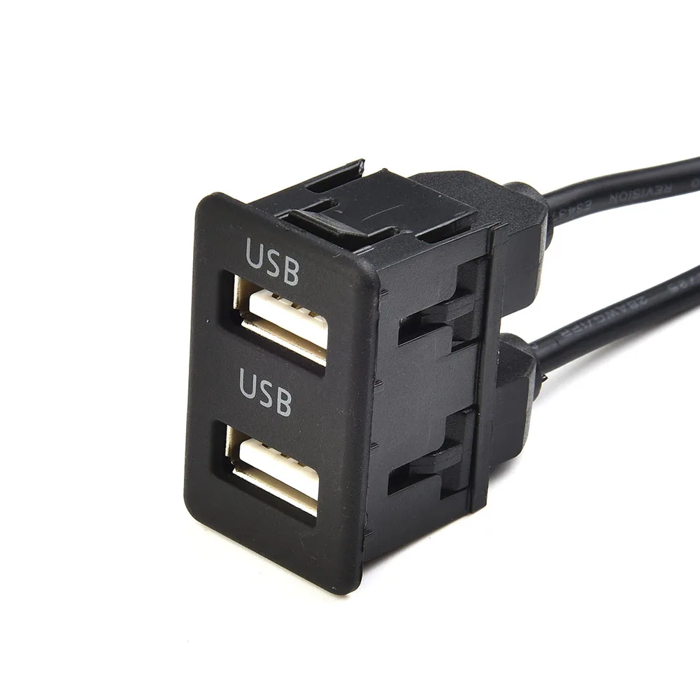 

Connector Cable Adapter Brand New Car Dual USB Easy To Install Flush Interior Panel Accessories Parts 1 X 100CM