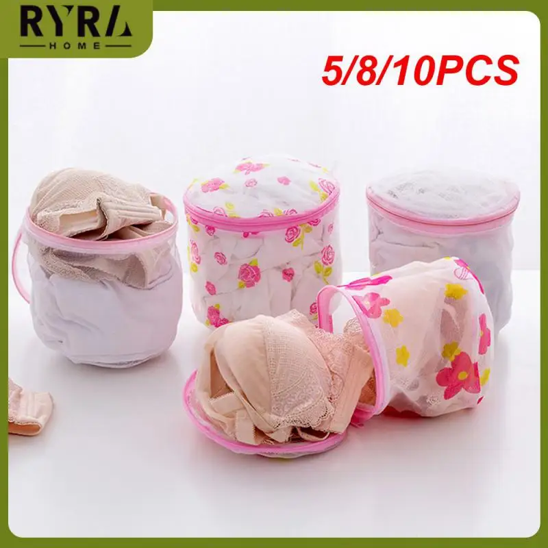 

5/8/10PCS Sock Washing Organizer Multi-functional Laundry Pouch Encrypted Can Accommodate 1-2 Bras