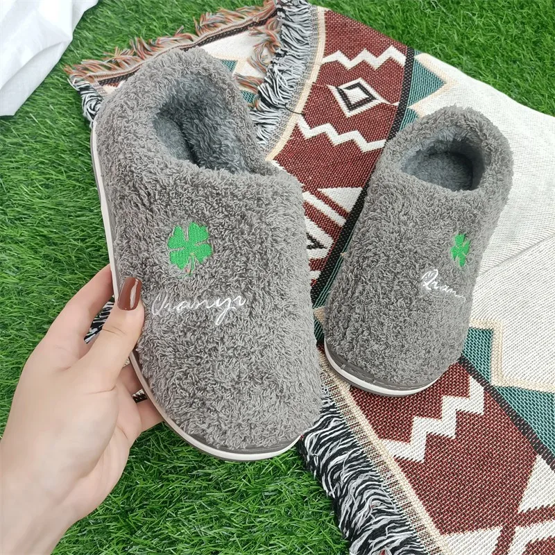 

Women's Flat Slippers Female Wither House Yellow Ladies Home Couples Warm Indoor Couples Men Women Cotton Shoes